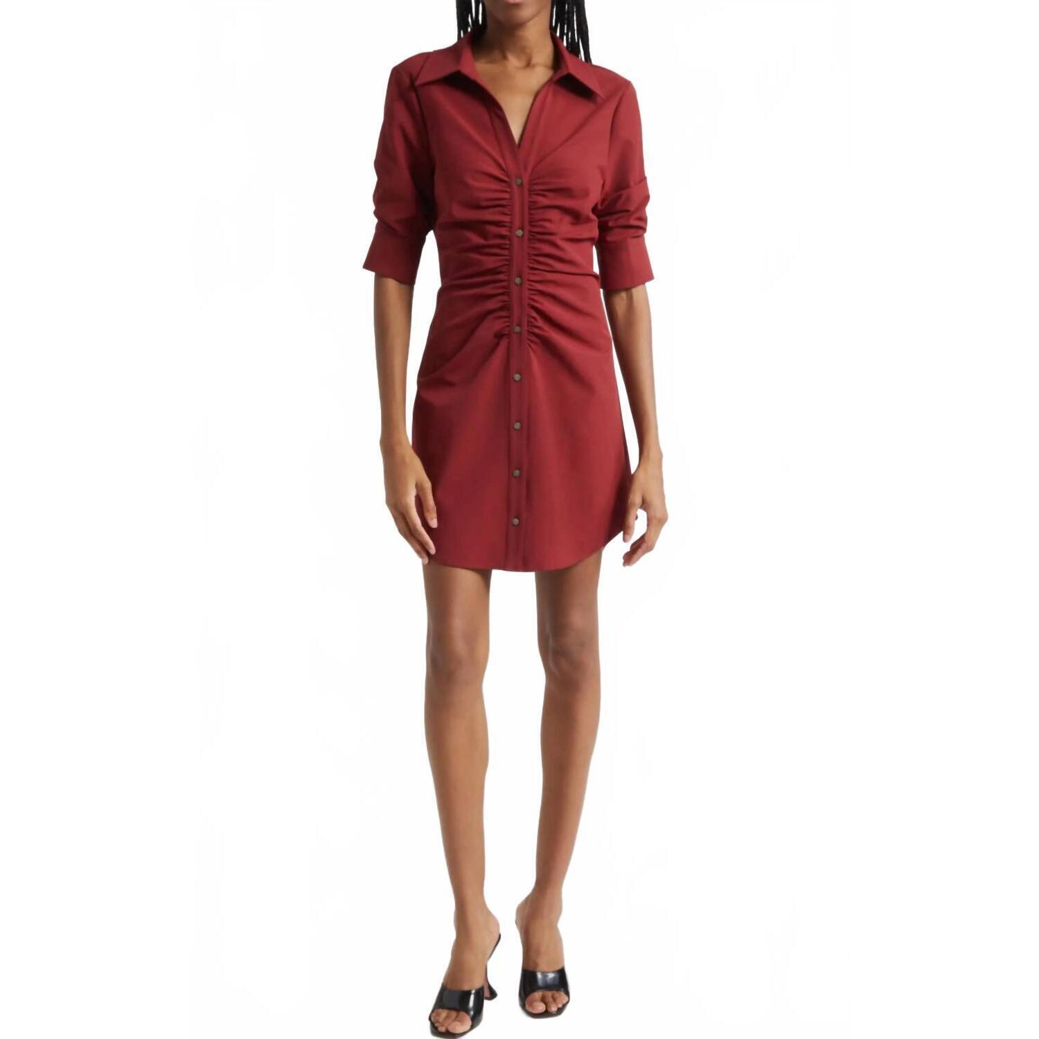 New Cinq A Sept Elina Mini Dress In Red